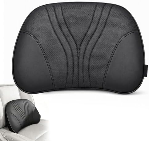 Universal Memory Foam Car Lumbar Support Pillow (Black)