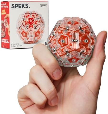 Speks Geode Magnetic Sensory Sphere, Stress Relief Tool, Executive Desk Toy