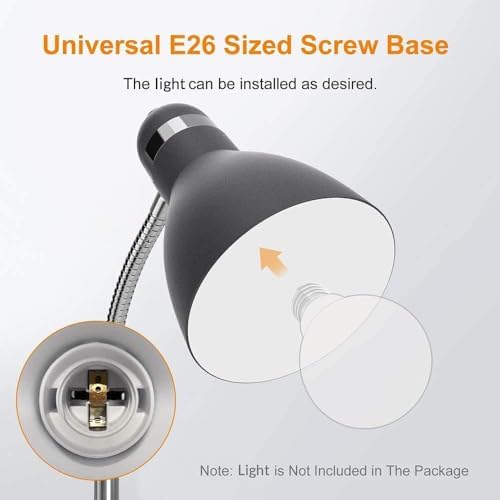 LEPOWER Floor Lamp, Metal Standing Lamp with Adjustable Gooseneck for Dorm