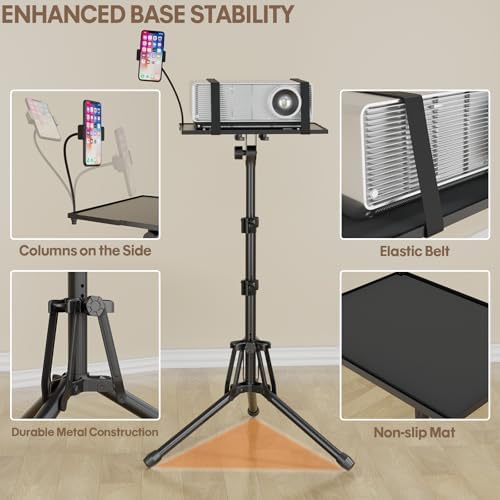 KOOV Projector Stand Adjustable Height 20" to 61"