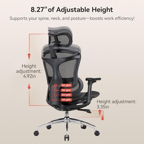 SIHOO Doro C300 Ergonomic Office Chair with Ultra Soft 3D Armrests