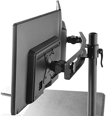 Kantek Dual LCD Monitor Arm for STS800/STS810 Sit to Stand Systems (STS802), Black