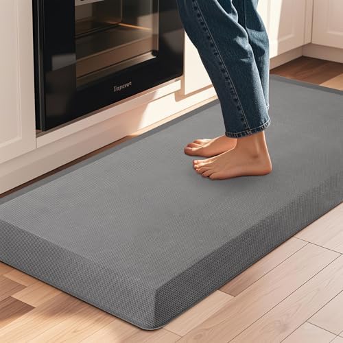 Tyrot Extra Thick Anti Fatigue Mat for Kitchen Floor, 20x39, Grey