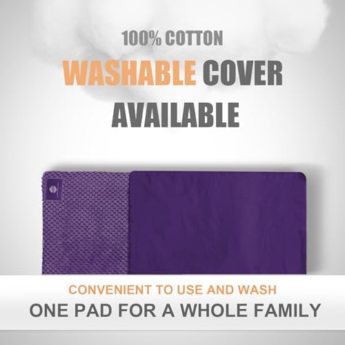 UNCN Wide Microwave Heating Pad with Washable Cover 9.5 x 16in Microwavable