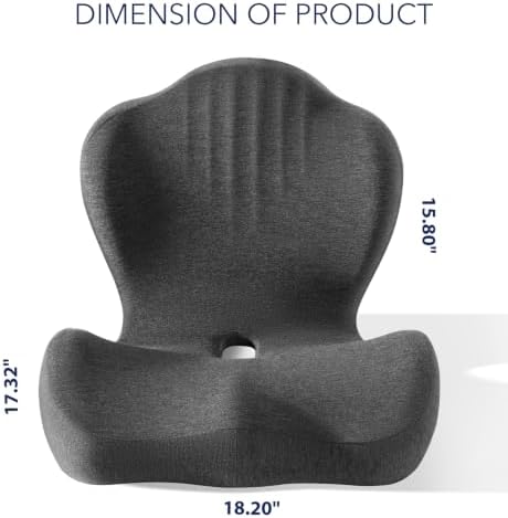 Cupocupa Car Seat Cushion with Back Support, Memory Foam Driver Cushion