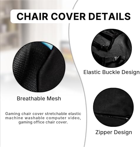 PEKJI Gaming Chair Covers Only, Stretchable Thick Breathable Wear Resistant