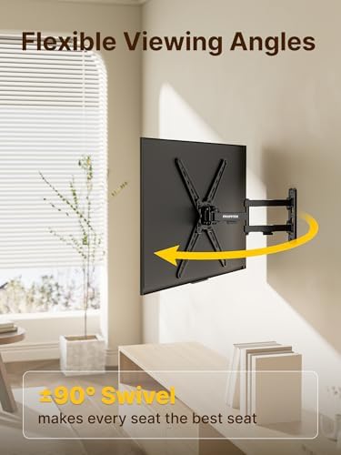 monTEK Full Motion TV Wall Mount for 13-55 Inch TVs up to 55 lb