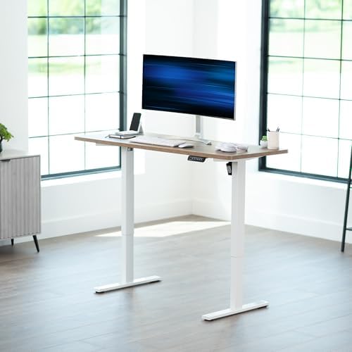 VIVO Reclaimed Wood 60 x 24 in Standing Desk, DESK-KIT-1W6P