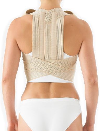 Neo-G Clavicle Brace - Back Support for Early Kyphosis, Rounded Shoulders, Pain Relief, Muscular Aches, Rehab - Fully Adjustable - Class 1 Medical Device - XL - Tan