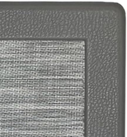 PowerSellerUSA Anti-Fatigue Clarke Comfort Floor Mat, Non-Slip Cushioned Standing Mat, ECO PVC Foam, Easy to Clean, for Kitchen, Bathroom, Living Room & Office Standing Desk, 18" x 30", Grey