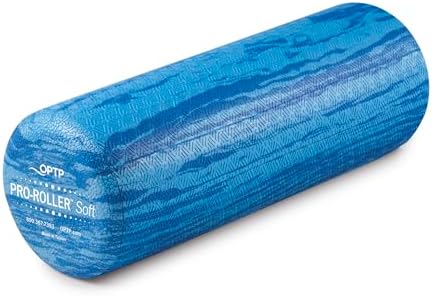OPTP PRO-Roller Soft Density Foam Roller – Round, Short Blue, 18" x 6"