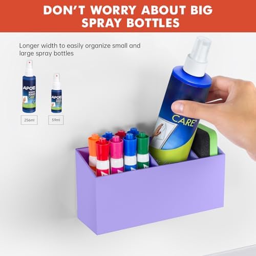 Magnetic Dry Erase Marker Holder for Whiteboard, Fridge Classroom