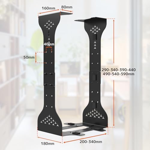 PUTORSEN Under Desk PC Mount, 7.9-13.4’’ Width Range, up to 77 lbs