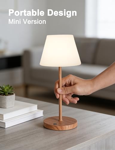 WEILAILUX Small Outdoor Table Lamp, Shower Lamp Waterproof (Mini Khaki)