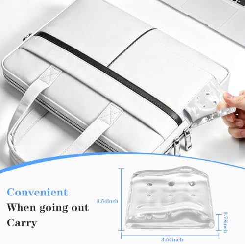 Ergonomic Gel Wrist Rests for Laptop 2pcs - White