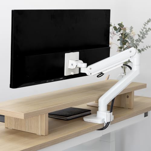 Desky Heavy Duty Ultrawide Monitor Arm White