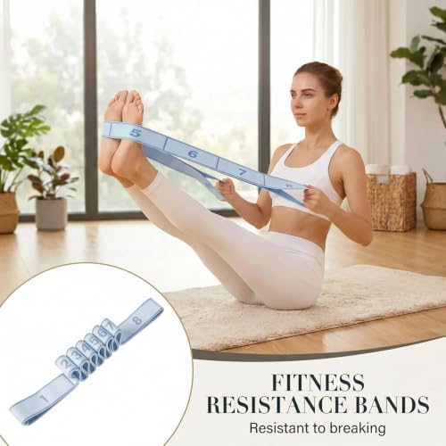 Resistance Bands for Legs: Numbered Stretch Bands for Exercise Yoga