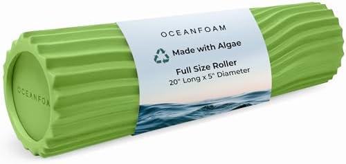 Oceanfoam Tidal Roller - Massage Foam Roller for Exercise (Algae Green)