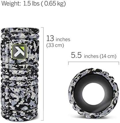 TRIGGERPOINT Performance Therapy Grid Foam Roller for Exercise, Deep Tissue Massage and Muscle Recovery, Original (13-Inch), Grey Camo (Pack of 6)