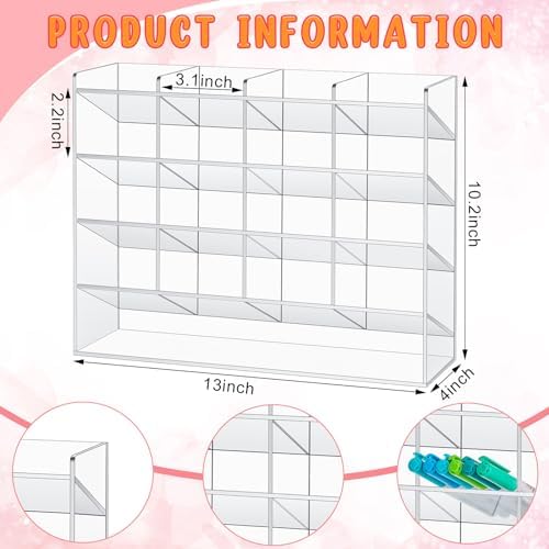 MotiMind Acrylic Pen and Marker Organizer for 200 Markers