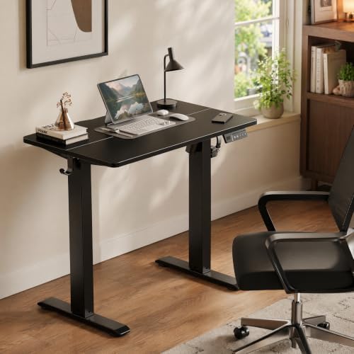 Claiks 35 x 20 Inch Black Electric Standing Desk