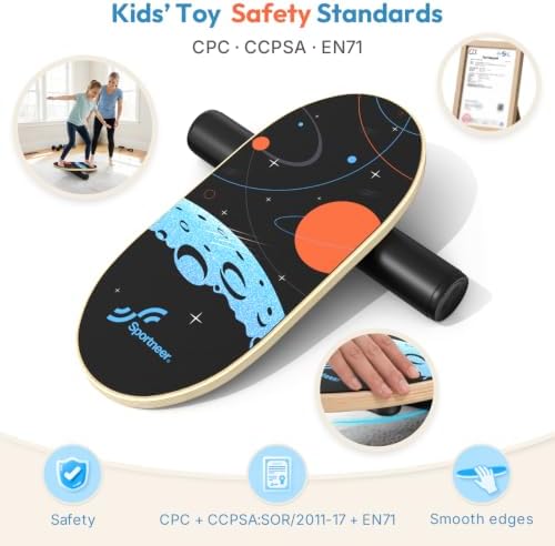 Sportneer Kids Balance Board, 4-Mode Adjustable Balance Trainer