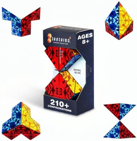 Shashibo ICOSA XL Magnetic Puzzle Toy, Stress Relief Fidget Toy