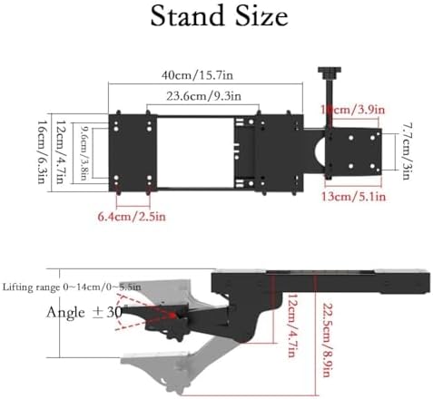 Keyboard Tray Under Desk Adjustable Height with Ergonomic Wrist Rest Pad, Ergonomic Keyboard Drawer, Swivels 360° with Adjustable Height and ±15° Tilt/Brown/Corner Slide Type, Black
