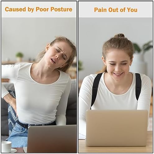 Posture Corrector for Women & Men, Breathable & Adjustable (Medium)