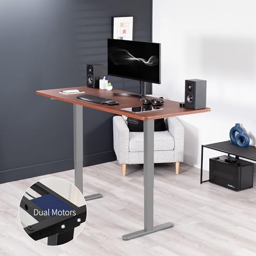 VIVO Dark Walnut 71 x 30 in Standing Desk, DESK-KIT-E2G7D