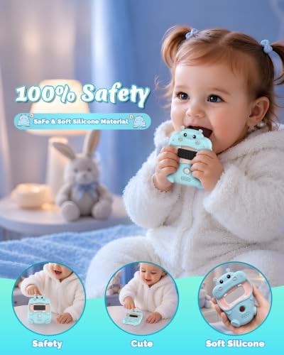 Motion Sensor Night Light for Kids: Cute Hippo Solar Nightlight - No Charge