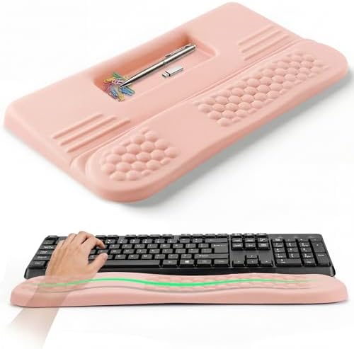 LIMOUS 2-in-1 Wrist Rest, Ergonomic Wave Wrist Pad 17.3", Keyboard Stand