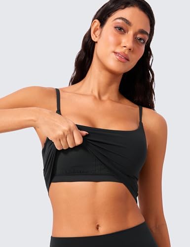 CRZ YOGA Butterlift Scoop Neck Crop Tank Top