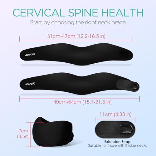 VOYOR-HEALTH Neck Brace for Pain Support, Soft Cervical Collar for Sleeping