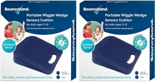Bouncy Bands Wedge Wiggle Seat Sensory Cushion (10” Square) (Pack of 2)