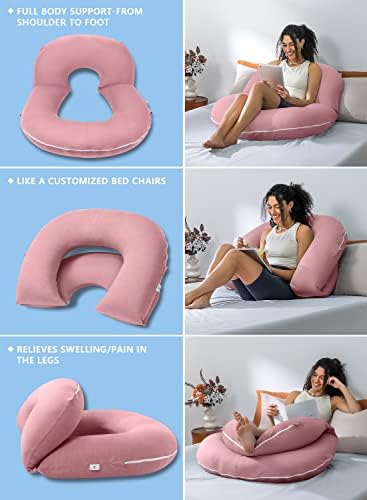INSEN Reading Pillow, Back Pillow for Sitting in Bed and Couch