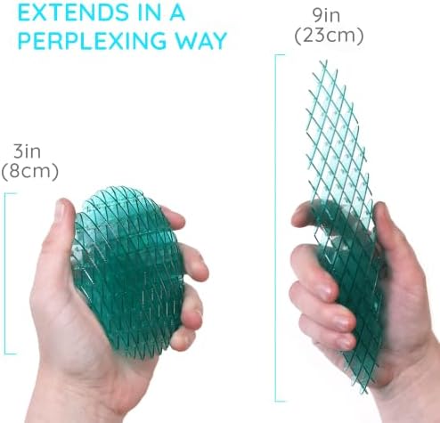 Morf Worm 3D Sensory Fidget Toy for Kids and Adults, Blue, Small