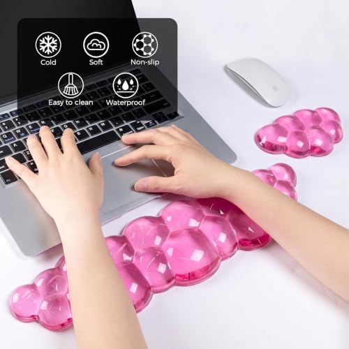 Gel Cloud Wrist Rest - Cloud Mouse Wrist Rest Pad Mouse Support for Office Gaming Pad Computer Laptop Ergonomic Comfortable Pain Relief