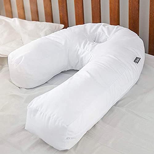 DMI Side Sleeper Pillow and Body Pillow, Pregnancy Pillow with Contoured Support for Neck, Back, Hip, Joint Pain and Sciatica Relief with Removable Washable Cover, Firm, Full Body Pillow (Pack of 9)