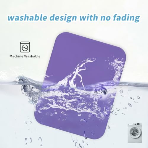 Small Mouse pad, with Edge-Sewn Design, extends Service Life by Twice, occupying the Optimal Size for the Mouse and Wrist Position. (Purple)