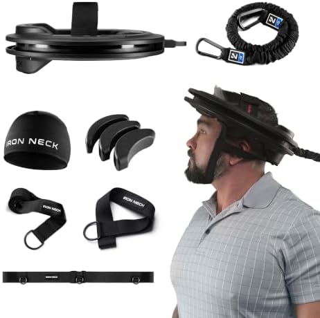 Iron Neck - Advanced Neck Trainer, Strengthener, Exerciser, & Rehabilitation Device to Relieve Pain & Improve Posture - Workout & Strength Training Equipment, Home Gym Accessories for Men