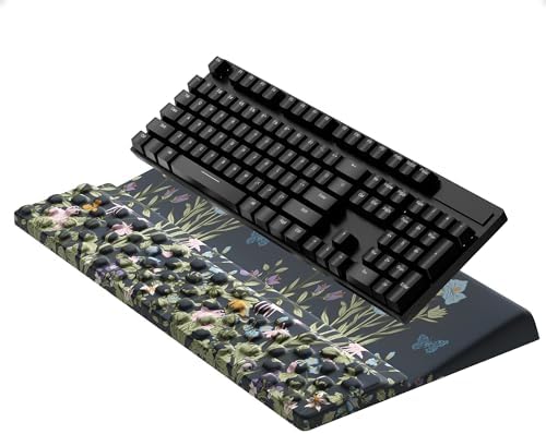 Ospelelf Keyboard Stand Pad with Wrist Rest, Comfy Ergonomic Keyboard Riser Holder for Office Home