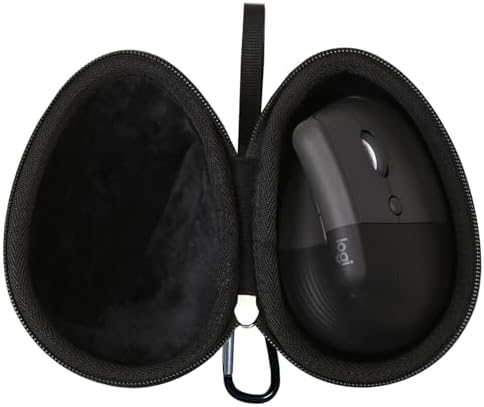 Mouse Case Fits for Logitech Lift Vertical Ergonomic Mouse, Travel Carrying Box for Logi Wireless Bluetooth Cordless Upright Mouse, Case Only (Black)