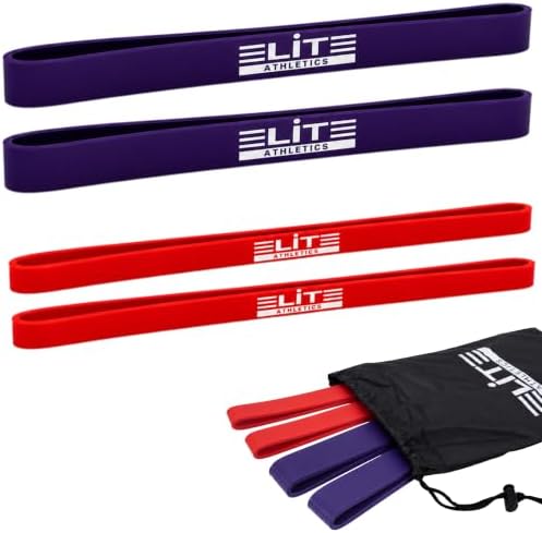 Heavy Thick Resistance Bands Set of 4, 5X Thicker, Short Monster Band, Deadlift Band, Loop Resistance Booty Bands, Glute Activation, Strength Training, Squats & Warm-Up