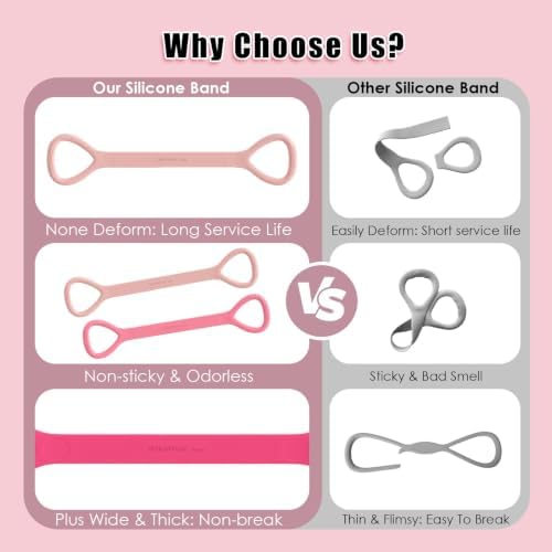 Figure 8 Resistance Bands with Handles,Silicone Exercise Band Set