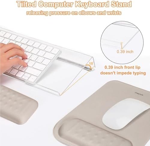 MOSISO Keyboard Stand&Wrist Rest Support for Keyboard &Mouse Pad Set