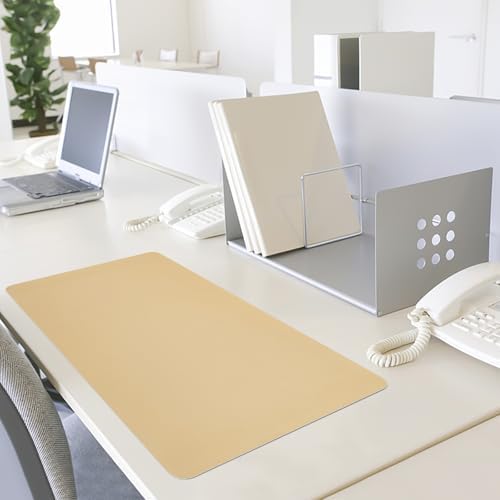 Leather Desk Pad Mat, Latte Desk Mat, 23.6" x 13.7"