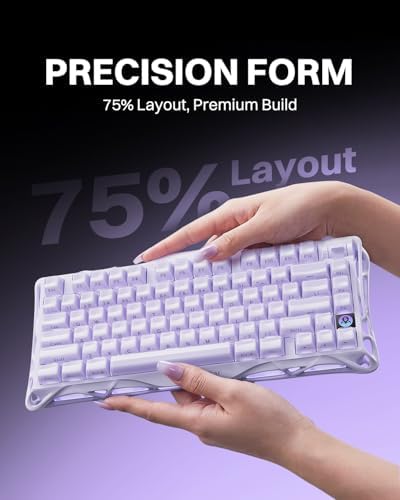 GravaStar Mercury K1 75% Wireless Mechanical Gaming Keyboard RGB Backlit