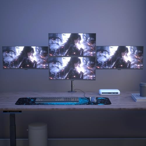 Pholiten Quad Monitor Arm Desk Mount for Max 32" Screens