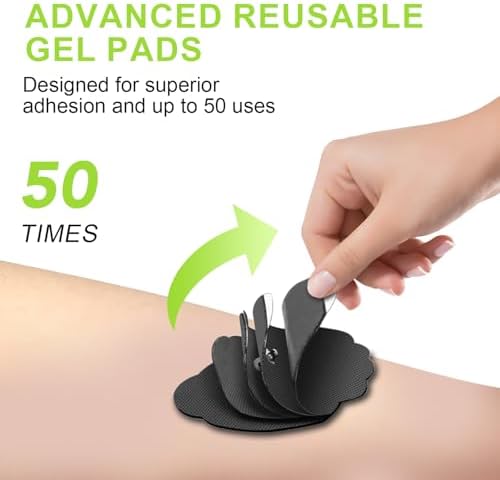 Dual Channel TENS EMS Unit 24 Modes 36 Levels, Upgraded Large Screen Intensity Muscle Stimulator for Back Neck Shoulder Pain Relief, Rechargeable Electric Pulse Massager TENS Machine with 10 Pads